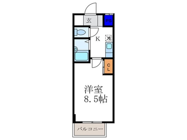 ＳＵＮ　ＶＩＳＴＡ四条の物件間取画像